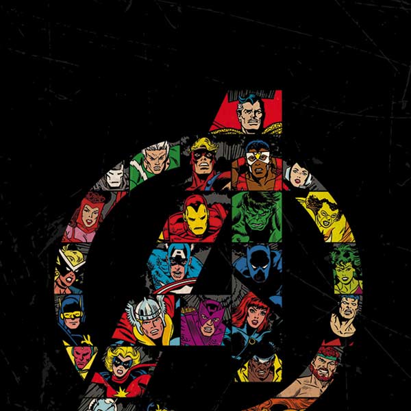 Marvel Classic Comics Avengers Logo iPhone XS Pro Case