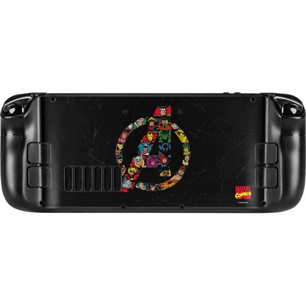 Marvel Classic Comics Avengers Logo Steam Deck Handheld Gaming Computer ...