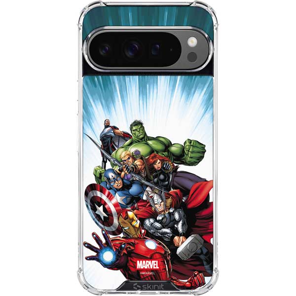 Marvel Avengers Team Google Pixel 10 Pro XL Clear Case