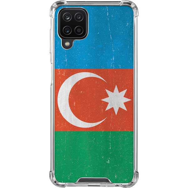 Azerbaijan Flag Distressed Galaxy Cases