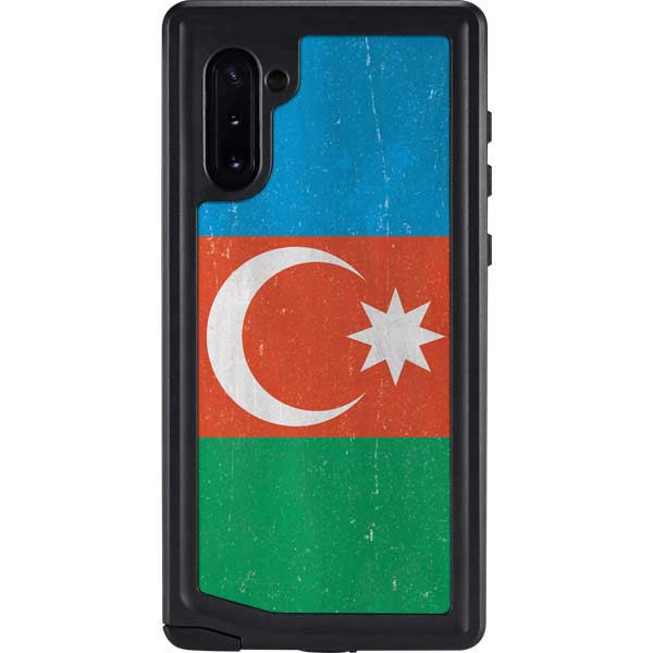 Azerbaijan Flag Distressed Galaxy Cases