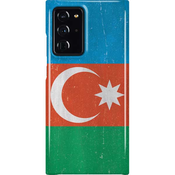 Azerbaijan Flag Distressed Galaxy Cases