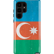 Azerbaijan Flag Distressed Galaxy Cases