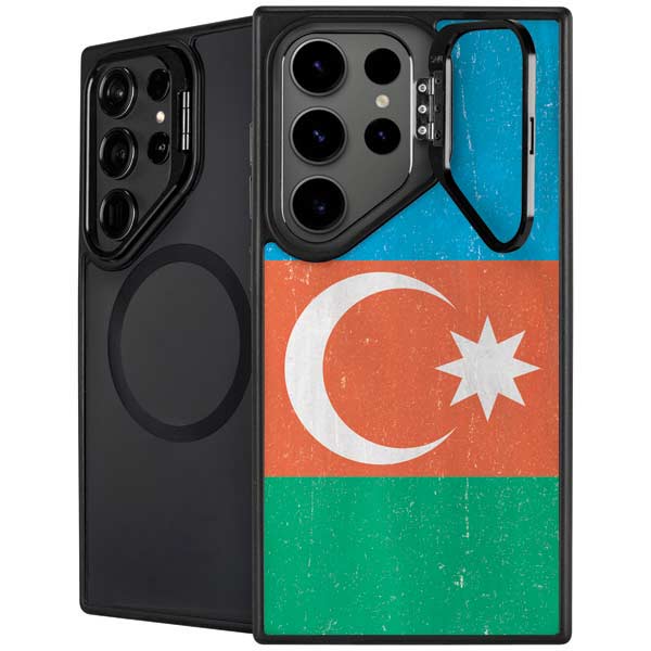 Azerbaijan Flag Distressed Galaxy Cases