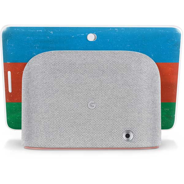 Azerbaijan Flag Distressed Google Home Hub Skin