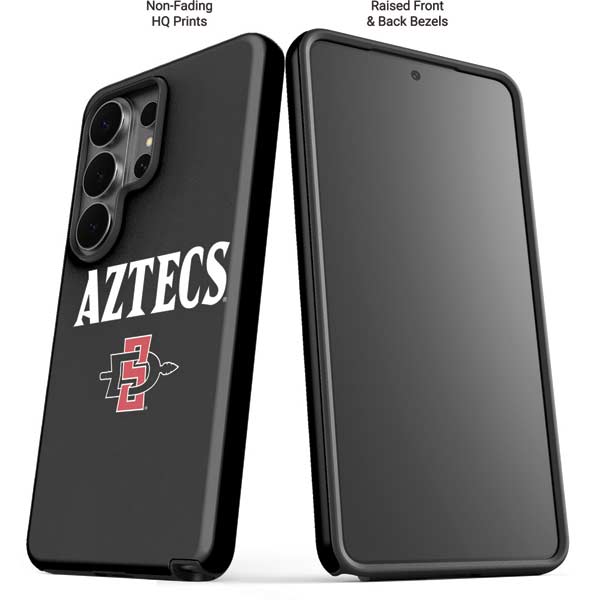 San Diego State University Aztecs Black Galaxy S26 Ultra Impact Case