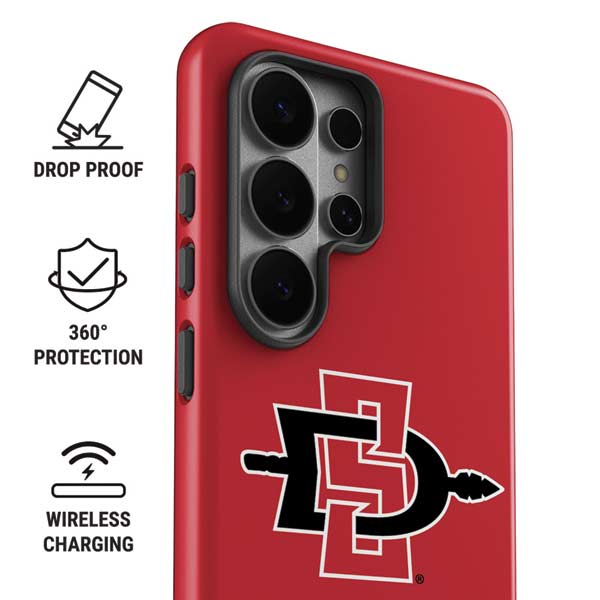 San Diego State University Aztecs Red Logo Galaxy S26 Ultra Impact Case