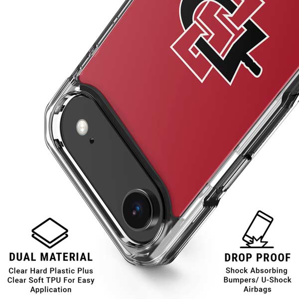 San Diego State University Aztecs Red Logo iPhone 17 Air Clear Case