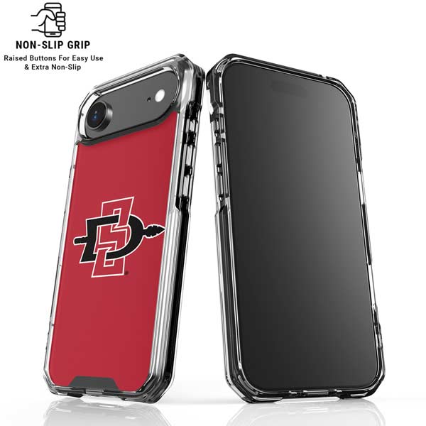 San Diego State University Aztecs Red Logo iPhone 17 Air Clear Case