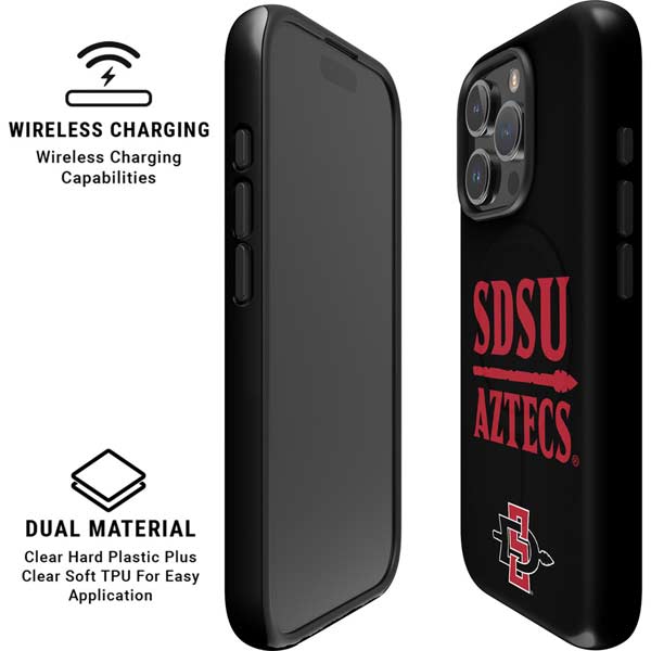 San Diego State University Aztecs San Diego State iPhone 16 Pro Max Magsafe Impact Case