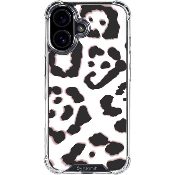 B&W Leopard iPhone 17 Clear Case