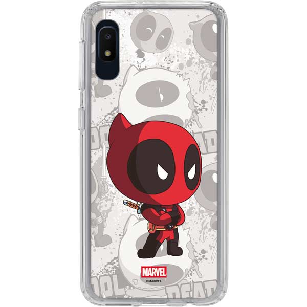 Marvel Deadpool Babypool Galaxy A10e Clear Case