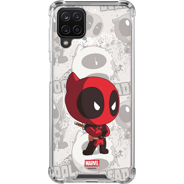 Marvel Deadpool Babypool Galaxy A12 Clear Case