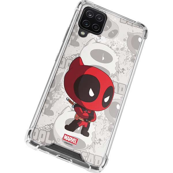 Marvel Deadpool Babypool Galaxy A12 Clear Case
