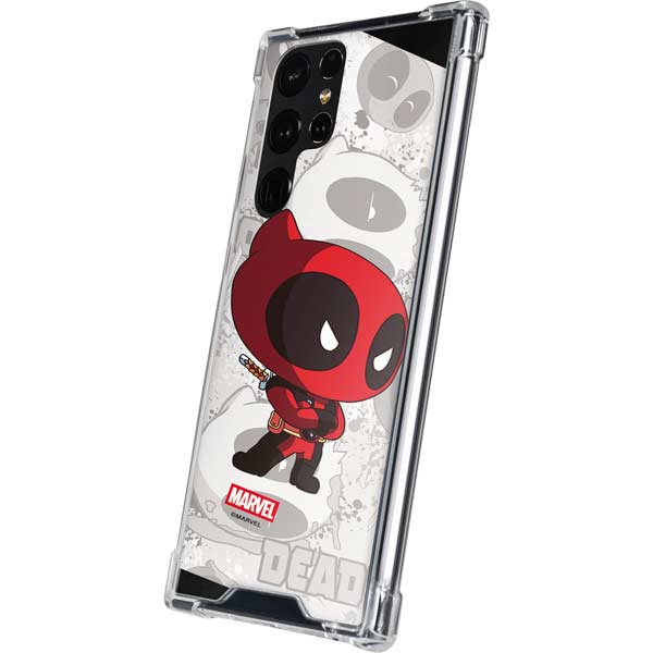 Marvel Deadpool Babypool Galaxy S22 Ultra Clear Case
