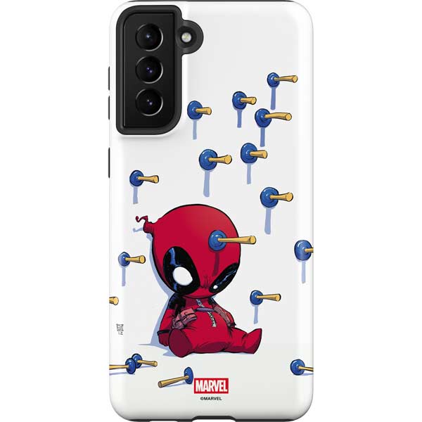 Marvel Deadpool Babypool Playing Galaxy S21 Plus 5G Pro Case