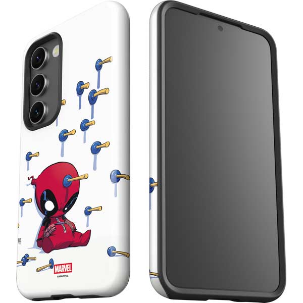 Marvel Deadpool Babypool Playing Galaxy S23 Pro Case