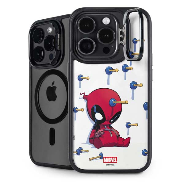 Marvel Deadpool Babypool Playing iPhone 14 Pro Kickstand Case