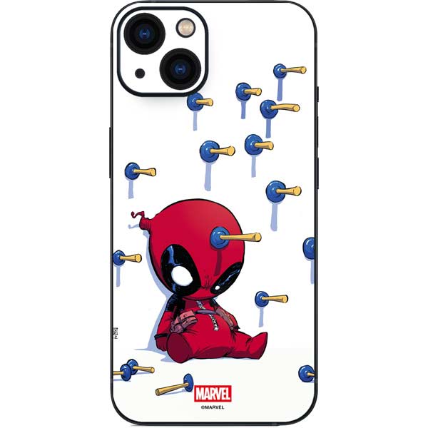 Marvel Deadpool Babypool Playing iPhone Skins