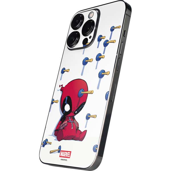 Marvel Deadpool Babypool Playing iPhone 15 Pro Skin