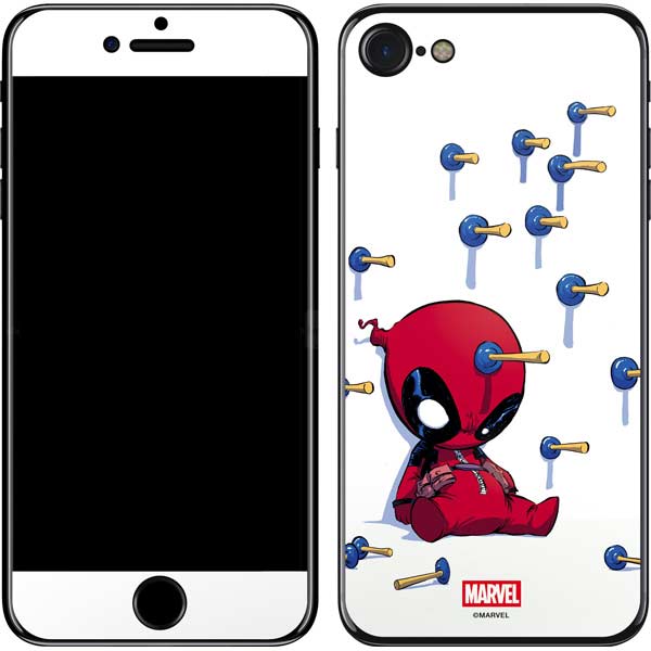 Marvel Deadpool Babypool Playing iPhone SE (2nd & 3rd Gen) Skin