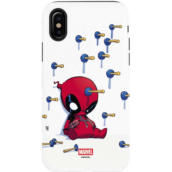 Marvel Deadpool Babypool Playing iPhone XS Pro Case