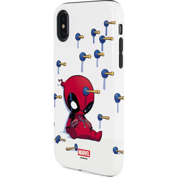 Marvel Deadpool Babypool Playing iPhone XS Pro Case