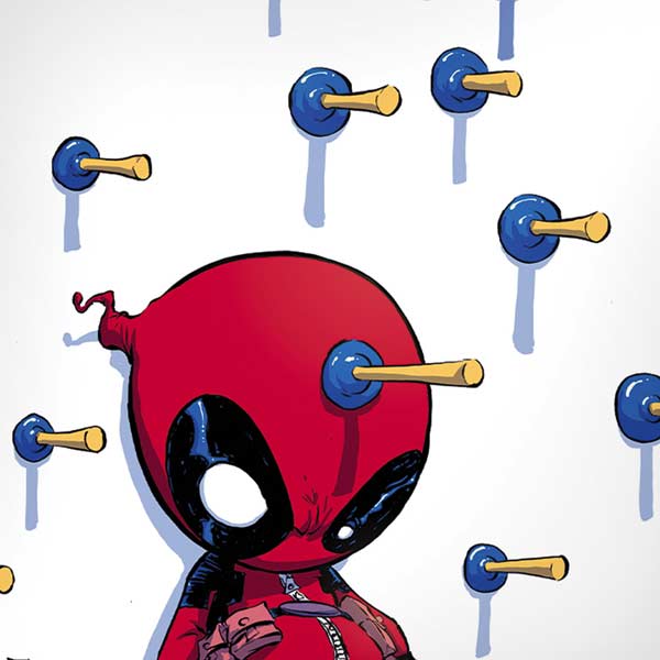 Marvel Deadpool Babypool Playing iPhone XS Skin