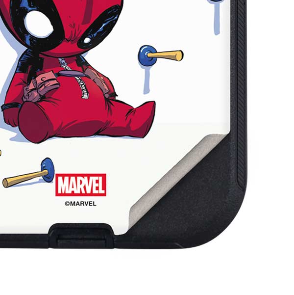 Marvel Deadpool Babypool Playing Otterbox Defender iPhone Skin