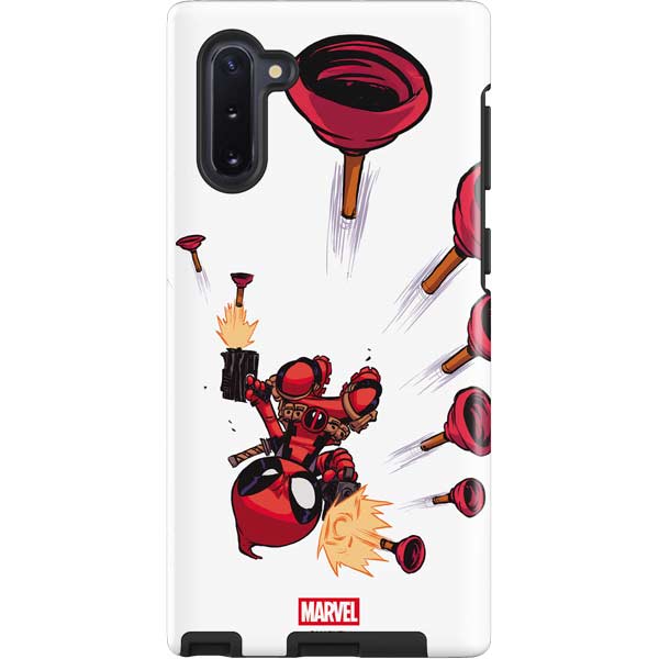 Marvel Deadpool Babypool Shooting Galaxy Note 10 Pro Case