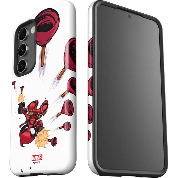 Marvel Deadpool Babypool Shooting Galaxy S23 Pro Case