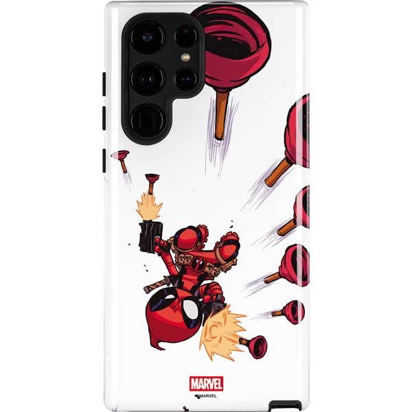 Marvel Deadpool Babypool Shooting Galaxy S24 Ultra Impact Case