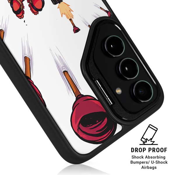 Marvel Deadpool Babypool Shooting Galaxy S26 Plus Kickstand Case