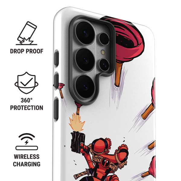 Marvel Deadpool Babypool Shooting Galaxy S26 Ultra Impact Case