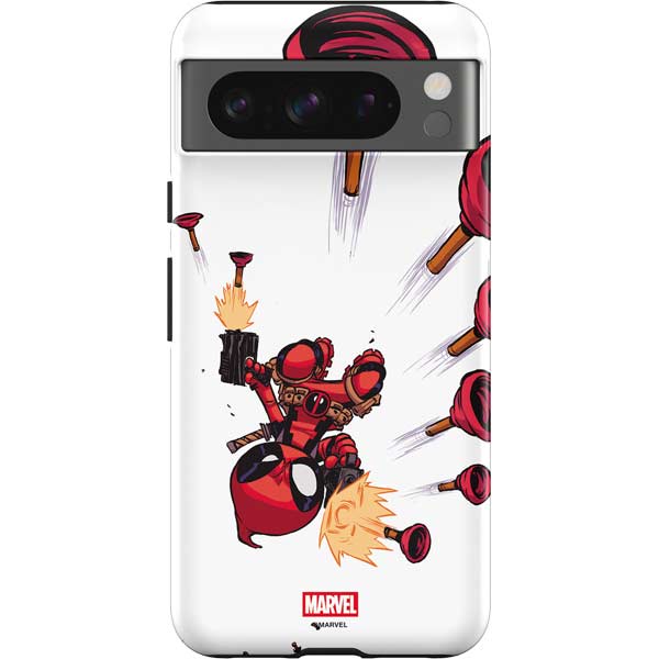 Marvel Deadpool Babypool Shooting Google Pixel 8 Pro Impact Case