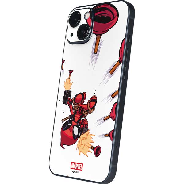 Marvel Deadpool Babypool Shooting iPhone 15 Skin