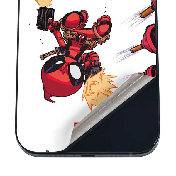 Marvel Deadpool Babypool Shooting iPhone 17 Pro Skin