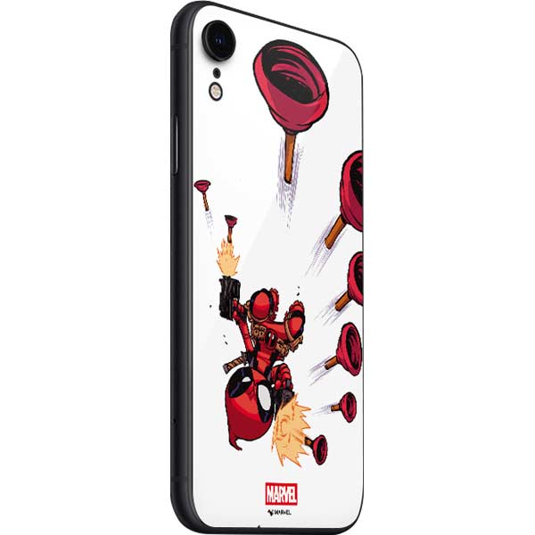 Marvel Deadpool Babypool Shooting iPhone SE (2nd & 3rd Gen) Skin