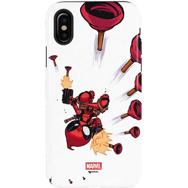 Marvel Deadpool Babypool Shooting iPhone XS Pro Case
