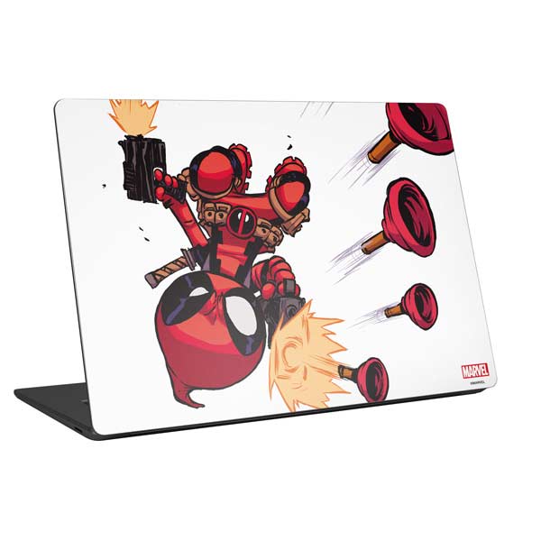 Marvel Deadpool Babypool Shooting Laptop Skins