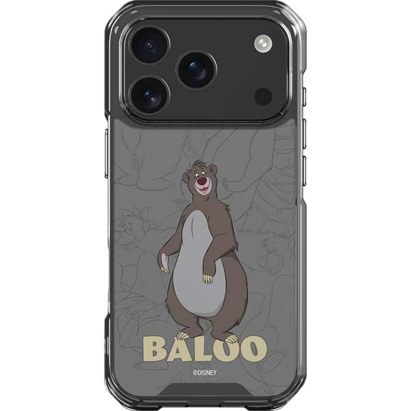 Disney Jungle Book Baloo Portrait iPhone 17 Pro Clear Case