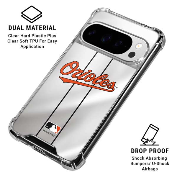 MLB Baltimore Orioles Home Jersey Google Pixel 10 Pro Clear Case