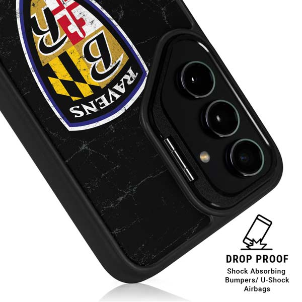 NFL Baltimore Ravens - Alternate Distressed Galaxy S26 Ultra Kickstand Case