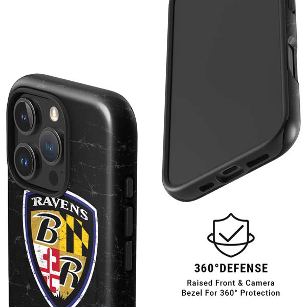 NFL Baltimore Ravens - Alternate Distressed iPhone 16 Pro Magsafe Impact Case