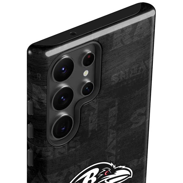 NFL Baltimore Ravens Black & White Galaxy S23 Ultra Pro Case