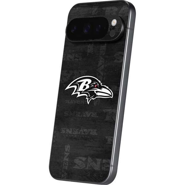 NFL Baltimore Ravens Black & White Google Pixel 10 Pro XL Skin