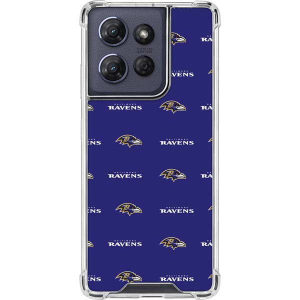 NFL Baltimore Ravens Blitz Series Moto G 5G (2025) Clear Case