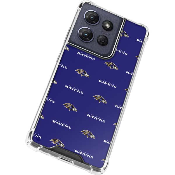 NFL Baltimore Ravens Blitz Series Moto G 5G (2025) Clear Case