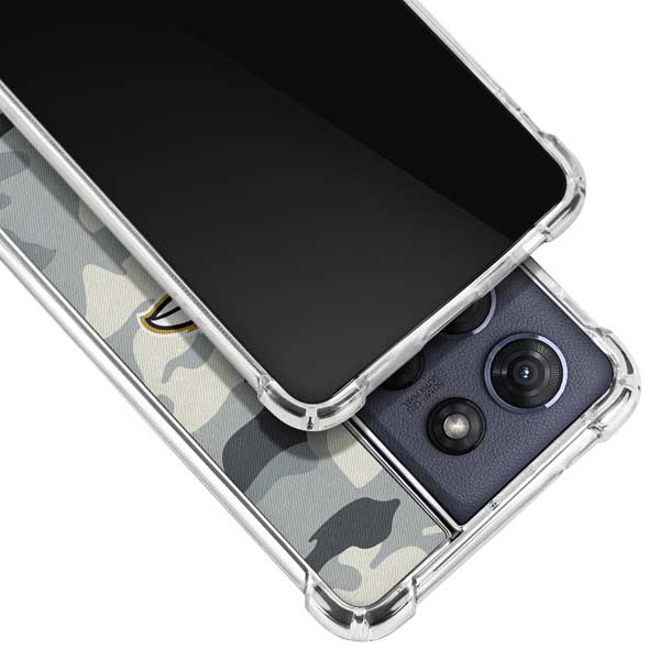 NFL Baltimore Ravens Camo Moto G 5G (2025) Clear Case
