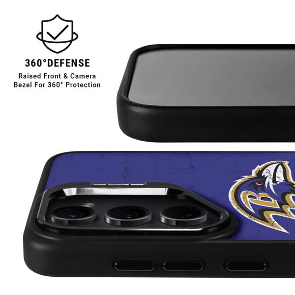 NFL Baltimore Ravens Distressed Galaxy S26 Ultra Kickstand Case